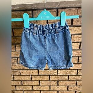 ‎Distressed vintage denim shorts